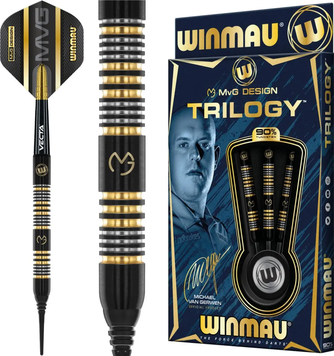 Winmau Michael van Gerwen Trilogy 90% Soft Tip Darts