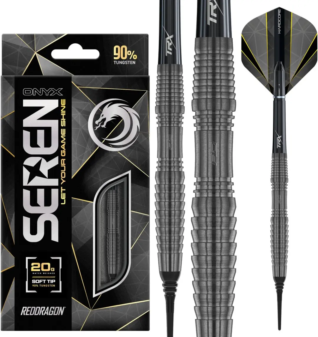 Red Dragon Onyx 3 Soft Tip Darts - 3 Stuks - afbeelding 6 van 6