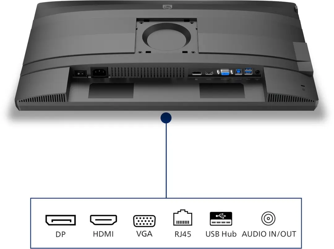 Philips 4000 Series 24B2N4200/00 Monitor - 23.8" Full HD Grijs