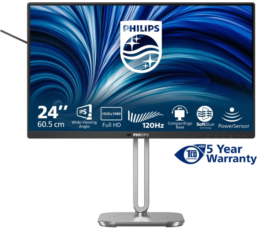 Philips 4000 Series 24B2N4200/00 Monitor - 23.8" Full HD Grijs