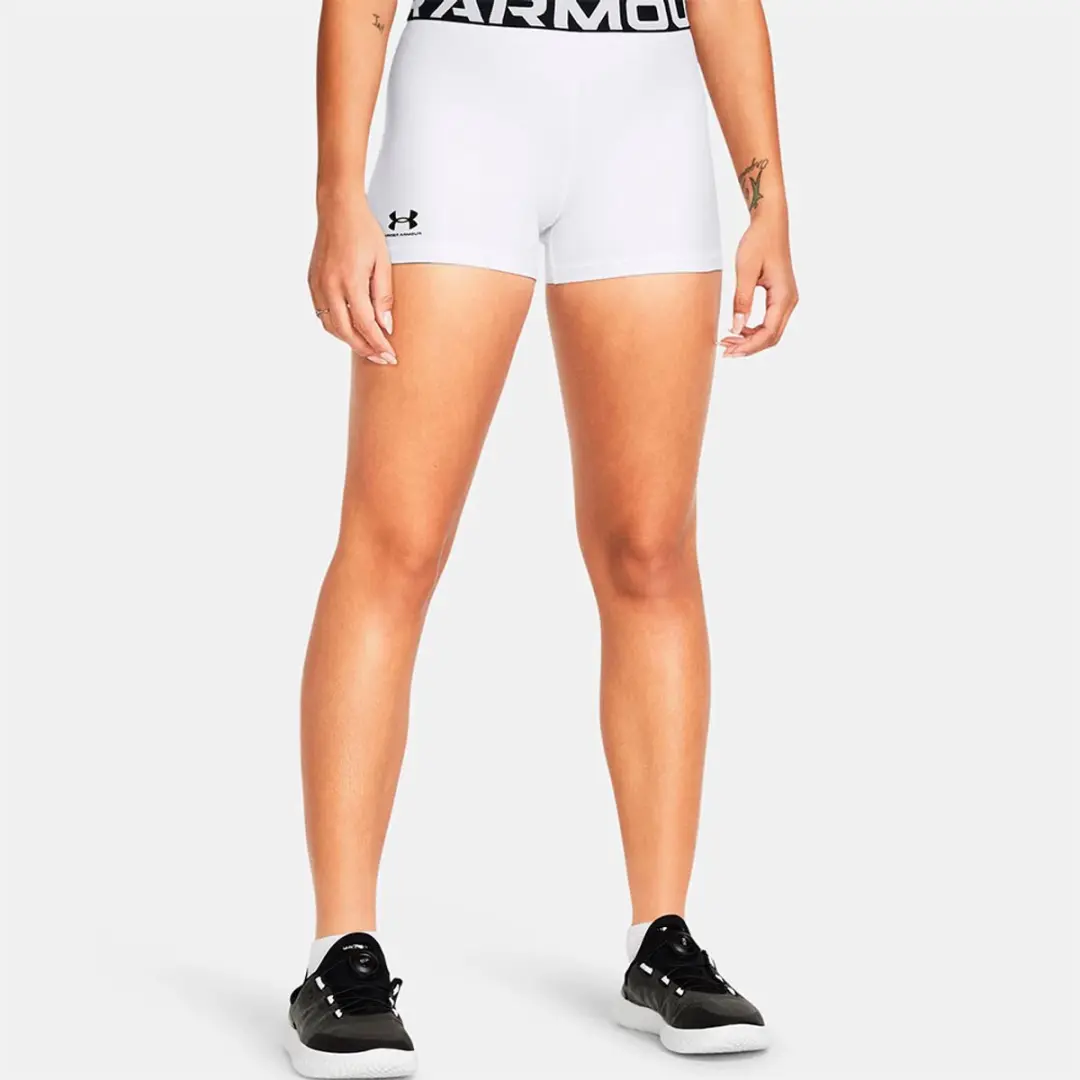 Under Armour HeatGear Korte Leggings Wit XS