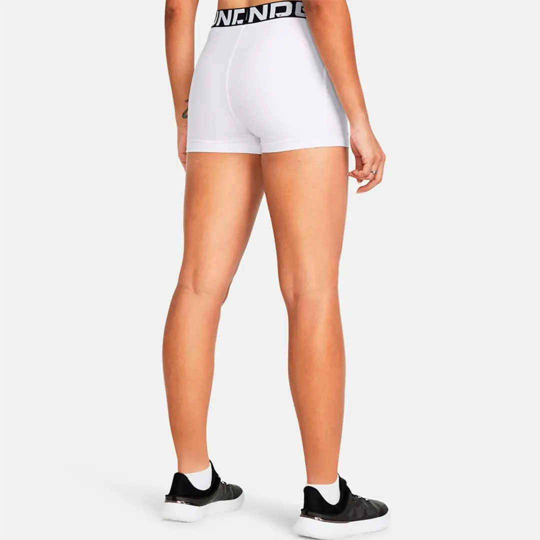Under Armour HeatGear Korte Leggings Wit XS