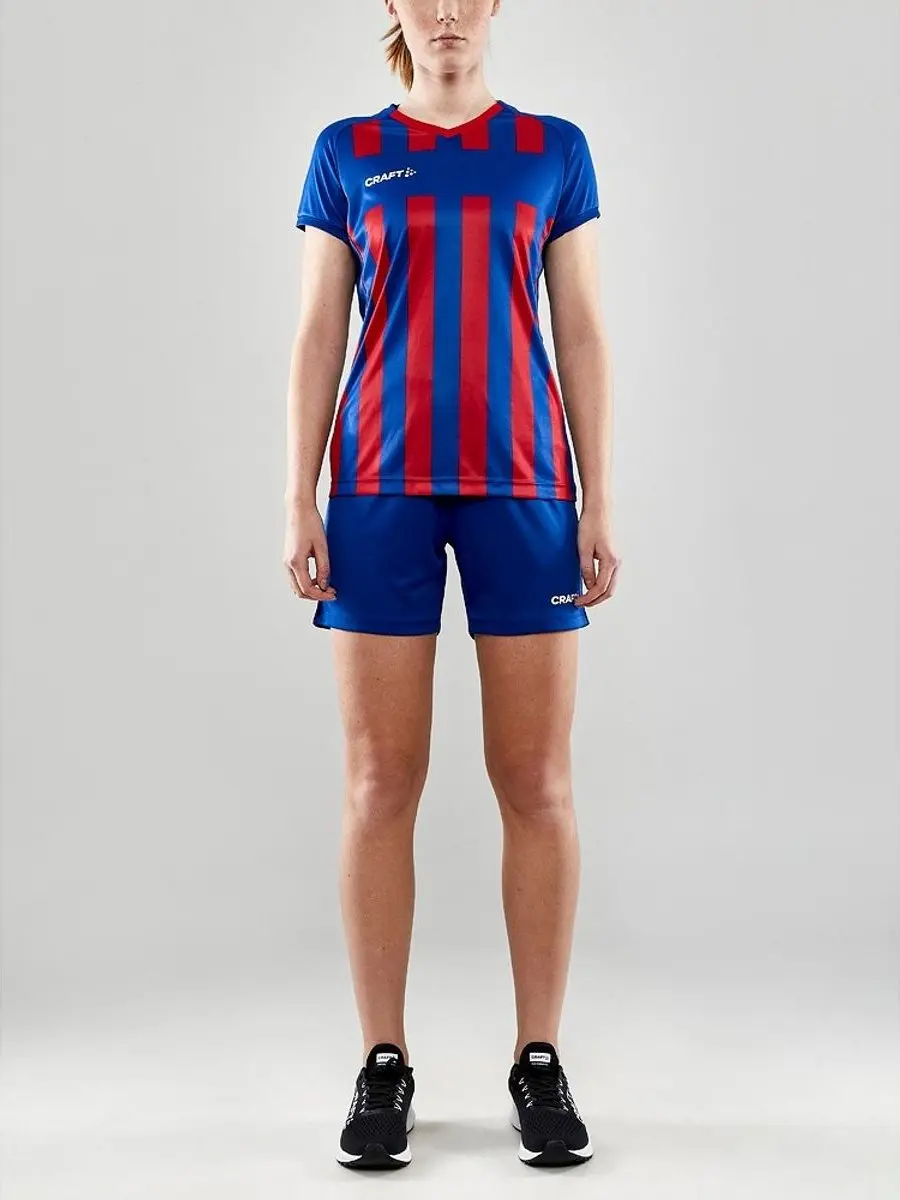 Craft Progress 2.0 Stripe Shirt Dames - Royal - XXL