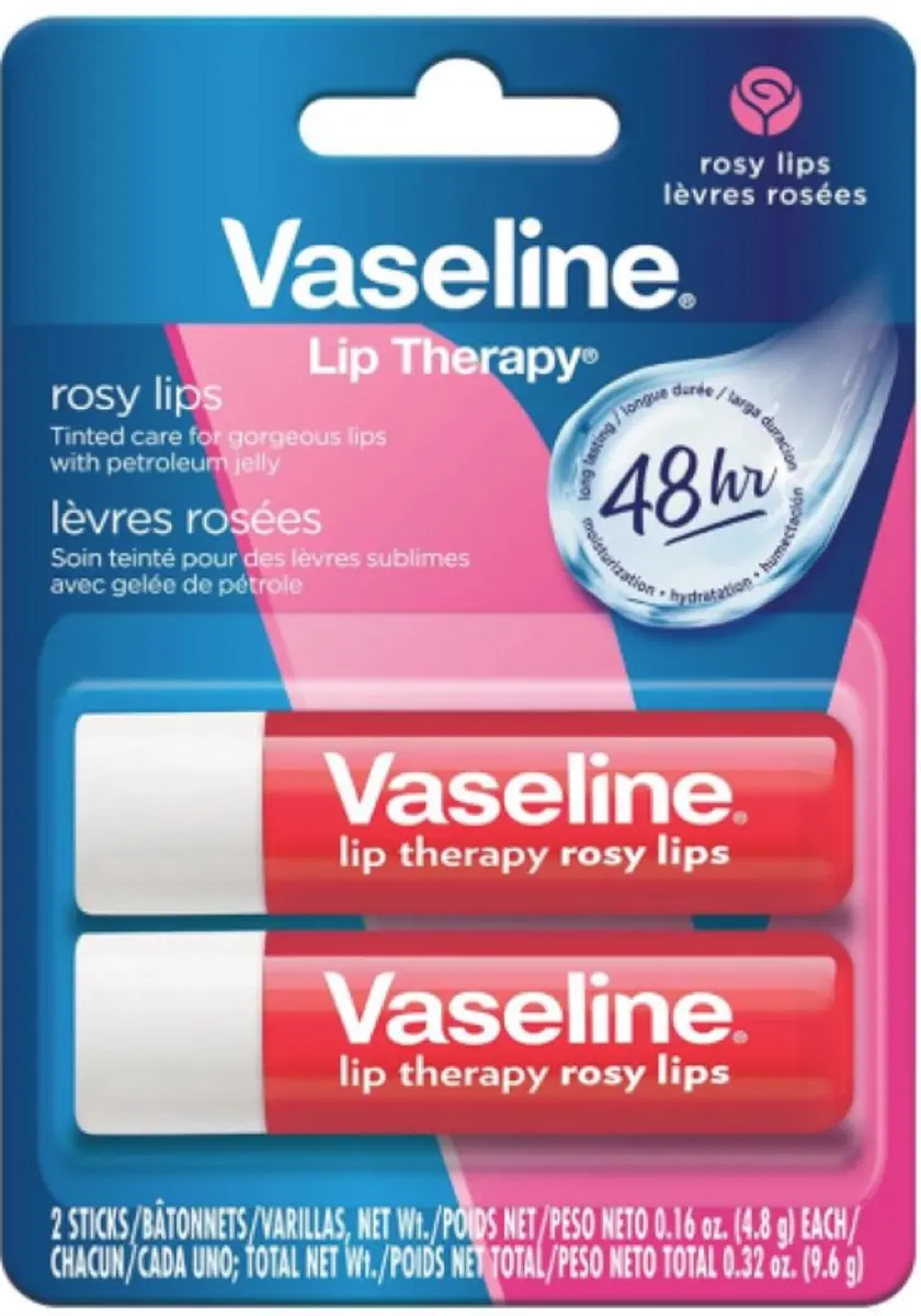 Vaseline Tinted Lip Balm Therapy Care 2-Pack