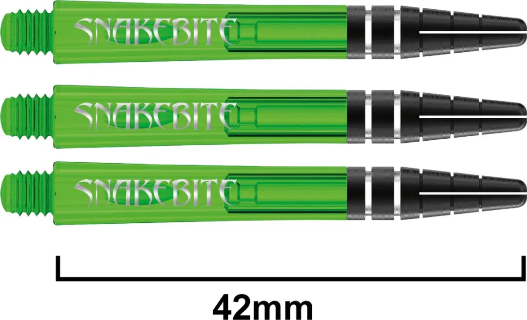 Red Dragon Nitrotech Snakebite TC693 Dart Shafts - 3 Stuks Groen