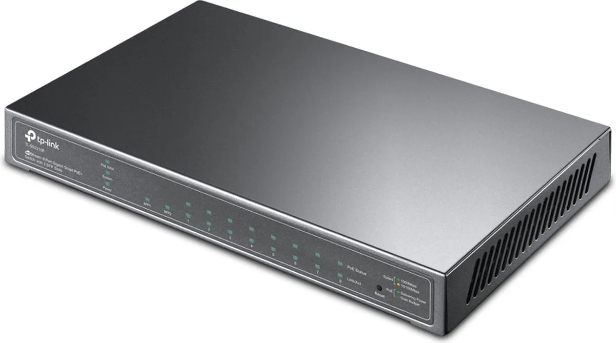TP-Link TL-SG2210P Netwerk Switch 8x PoE - 20 Gbps