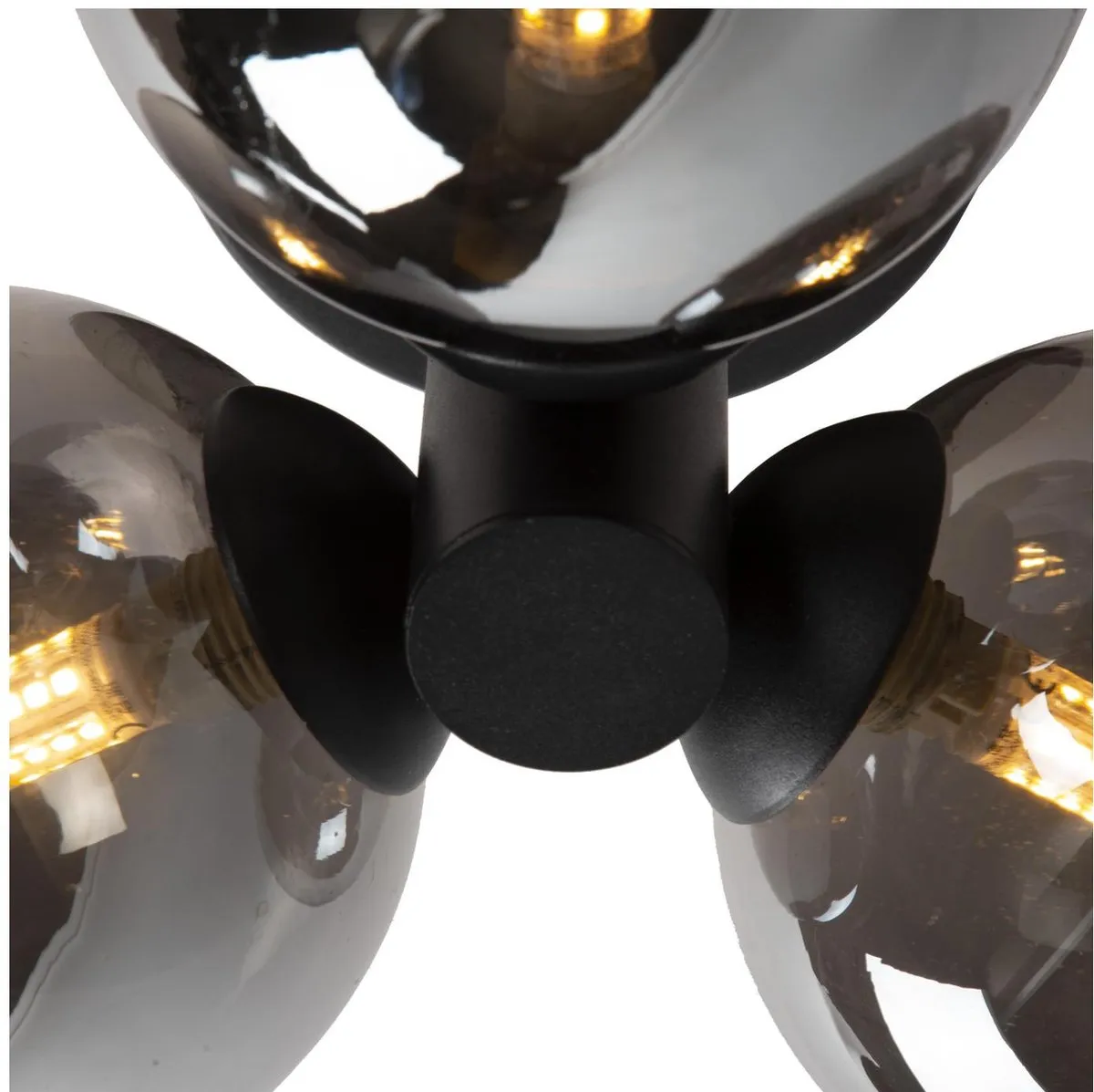 Lucide TRUDY Plafondlamp Badkamer - 3xG9 Ø28cm Zwart