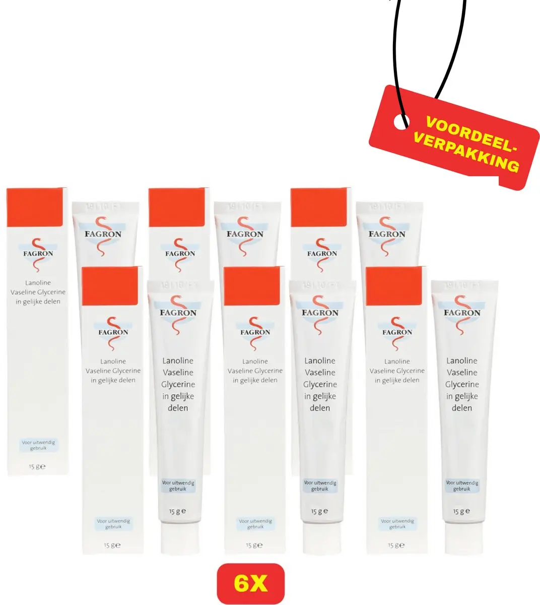 Fagron Lanoline Vaseline Glycerine 6x15ml