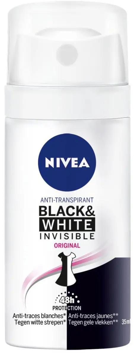 NIVEA Mini Deo Black & White Invisible 35ml