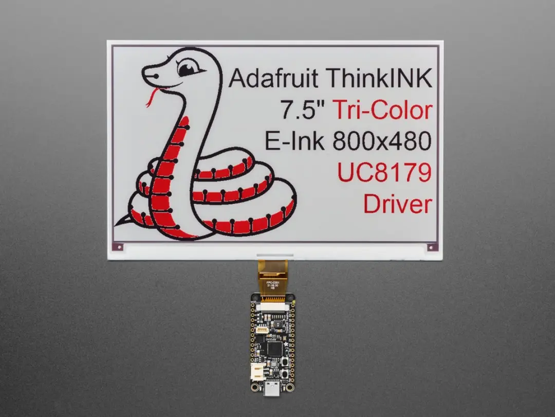 Adafruit 6415 Tri-Color eInk Display 800x480