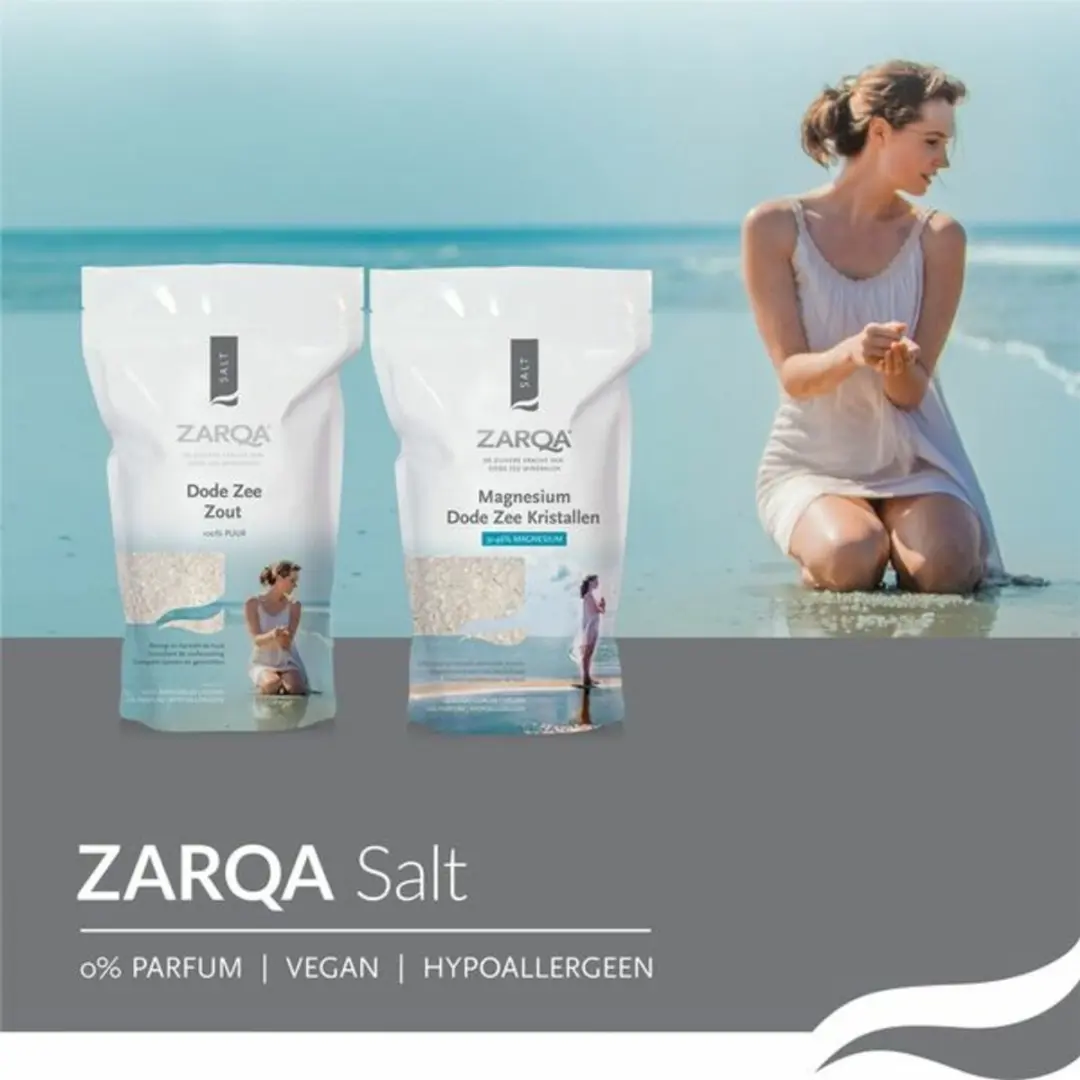 Zarqa Dode Zeezout 3x1000g - Voordeelverpakking