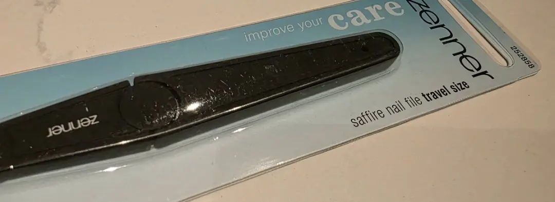 Zenner Nagelvijl Travel 11cm - Saffier Zwart