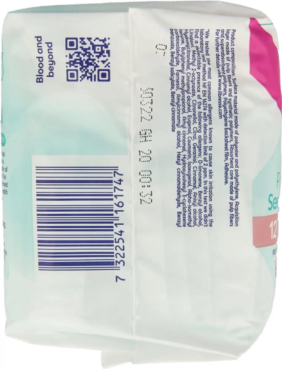 Libresse Pure Sensitive Ultra Maandverband - 12 Stuks
