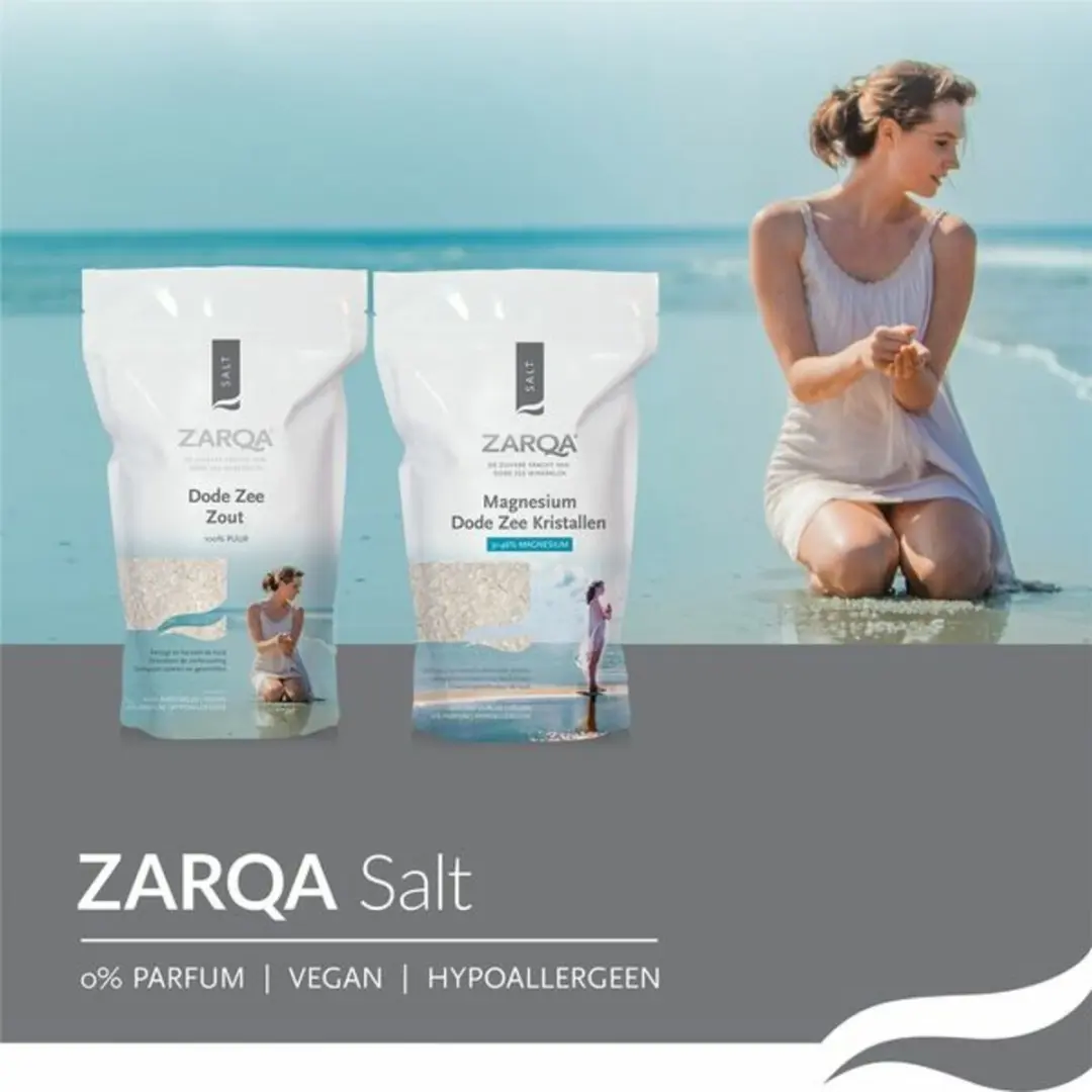 Zarqa 100% Dode Zeezout 1kg - Badzout