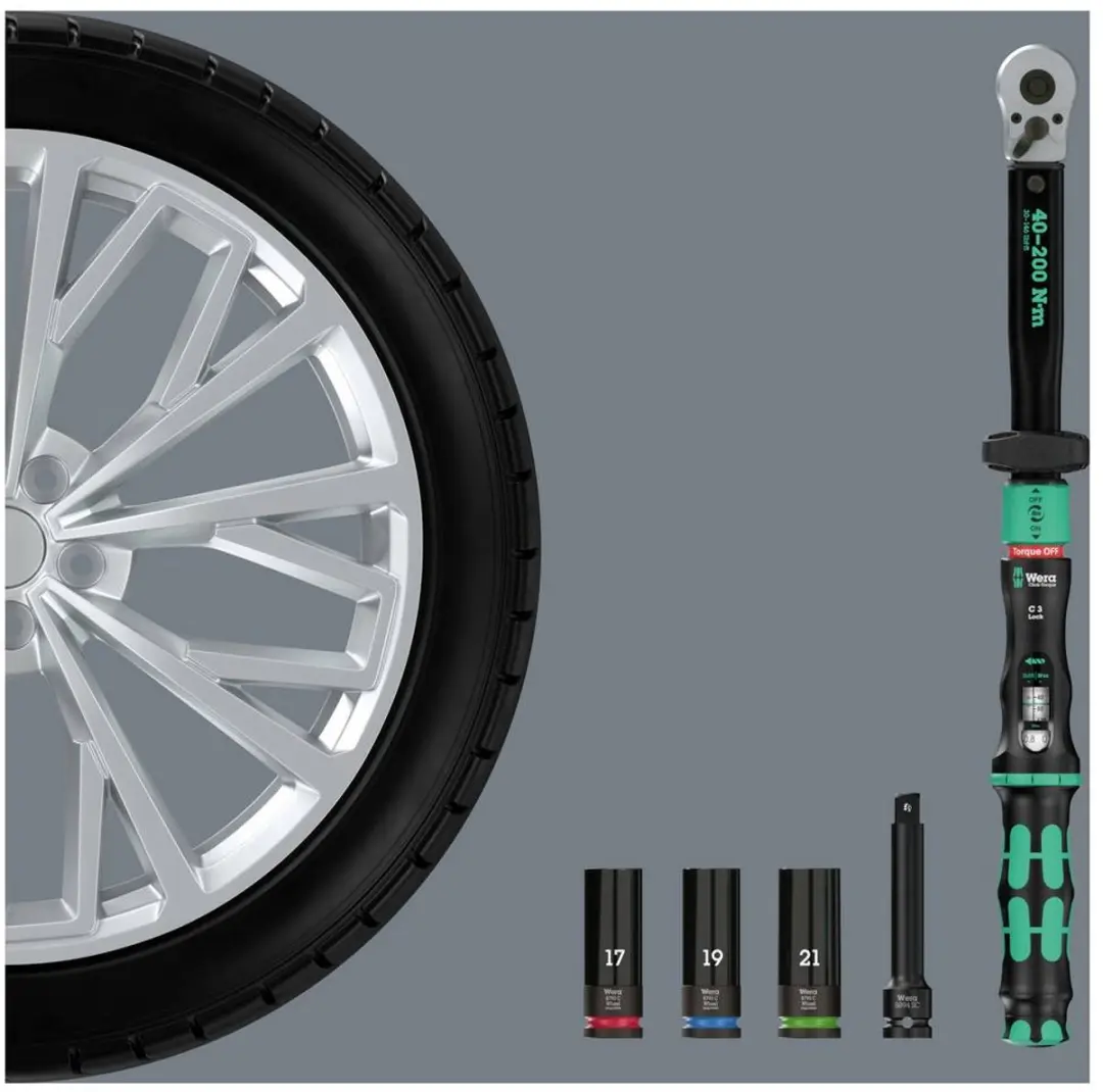 Wera Click-Torque Lock C 3 Set 1/2" 40-200Nm