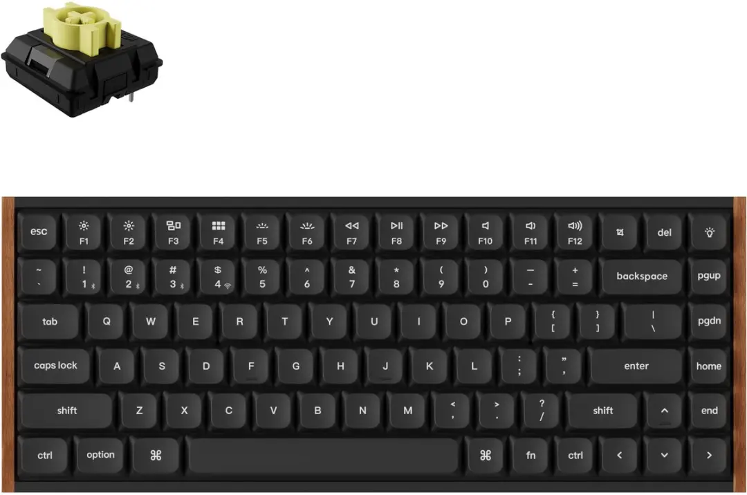 Keychron K3 Ultra K3U-H4 Mechanisch Toetsenbord - 75% - Banana Switch - Zwart