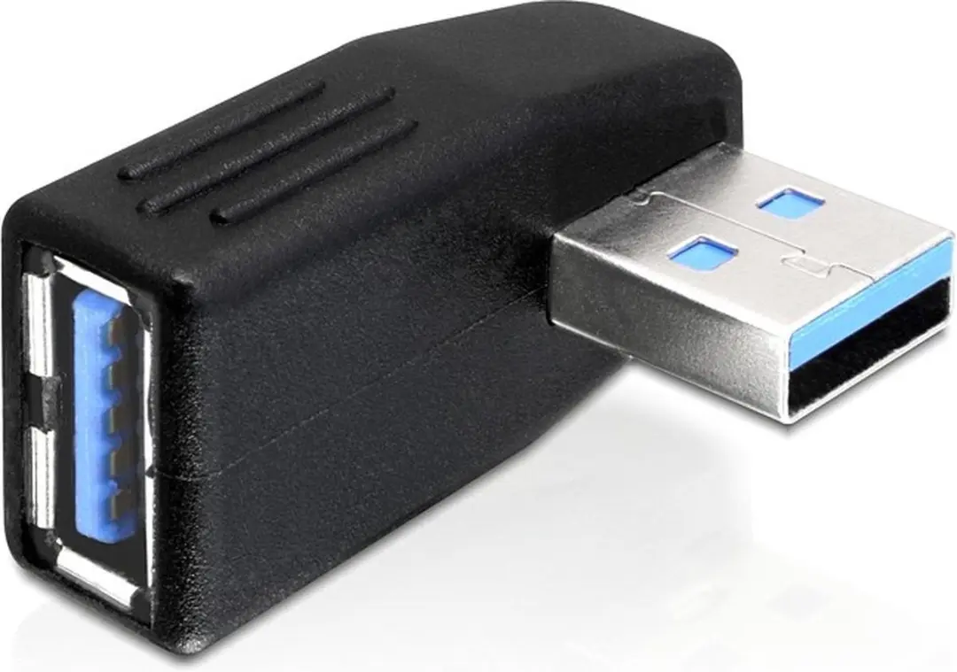 Delock USB-A Haakse Adapter Links USB3.0