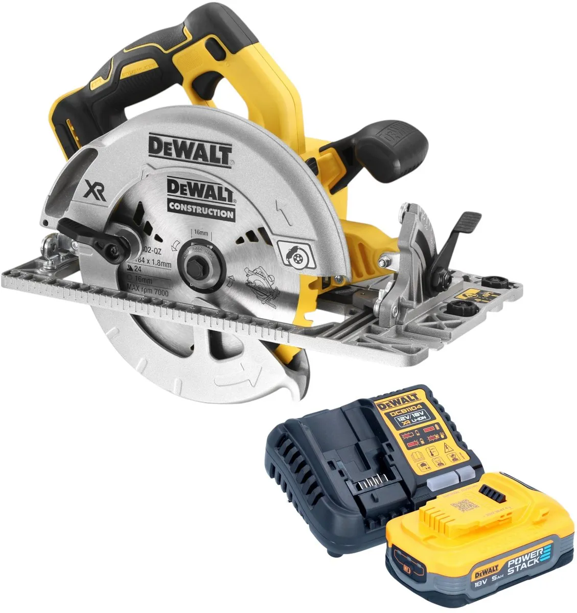 DeWalt DCS572 Accucirkelzaag 18V 184mm
