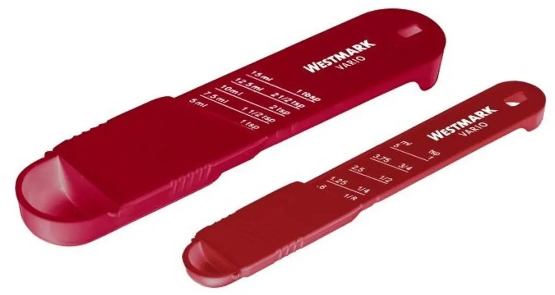 Westmark Vario Maatlepels 0,6-5ml & 5-15ml - Rood/Wit