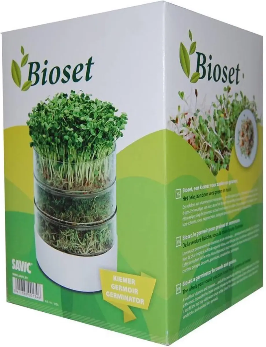 Savic Bioset Kiemtoren - 15cm - 3-delig - Transparant