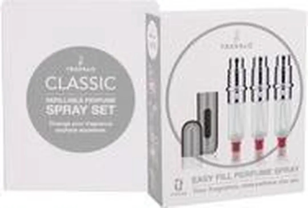 Travalo Easy Fill Parfumspray 3x15ml - Zilver