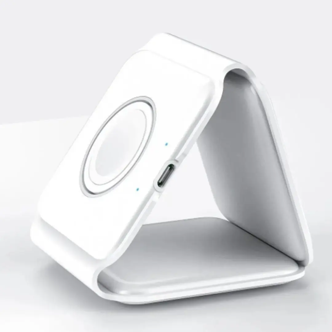 Grundig 3-in-1 Draadloos Oplaadstation - 15W - Zwart