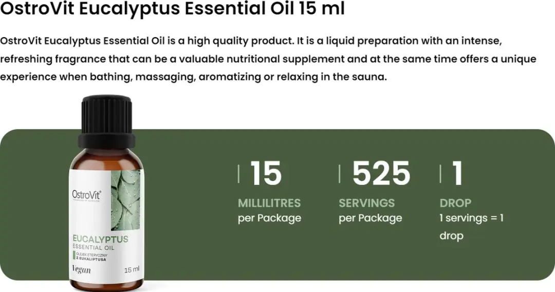 OstroVit Eucalyptus Essentiële Olie 15ml