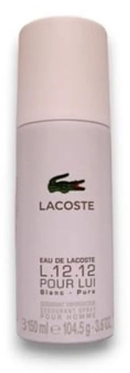 Lacoste L.12.12 Deo Spray 150ml - Wit