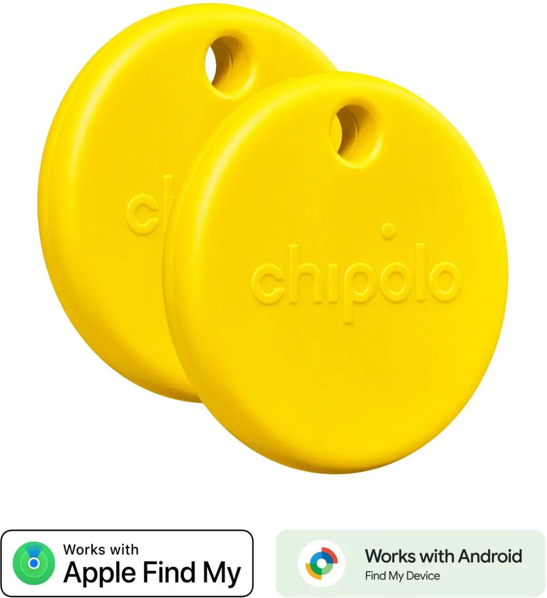 Chipolo POP Bluetooth Tracker - 2 Stuks - Geel - afbeelding 6 van 6