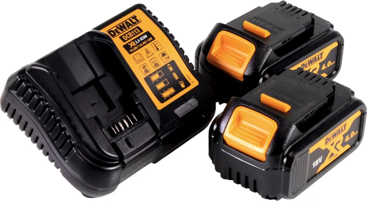 DeWalt DCE530M2-QW Heteluchtpistool 18V - 530°C - 2x 4,0Ah Accu + Oplader