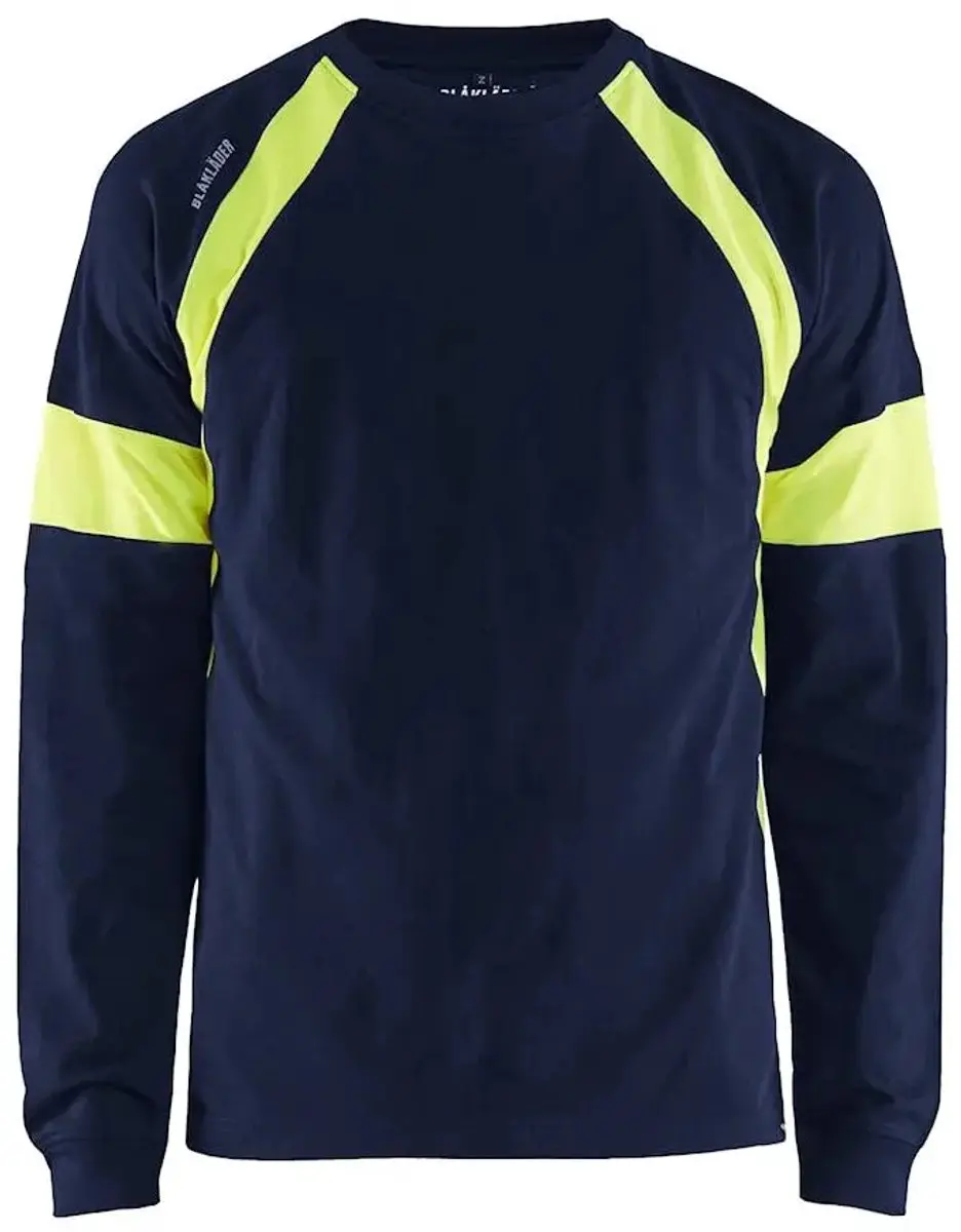 Blåkläder T-shirt Lange Mouwen 4XL+ - Blauw
