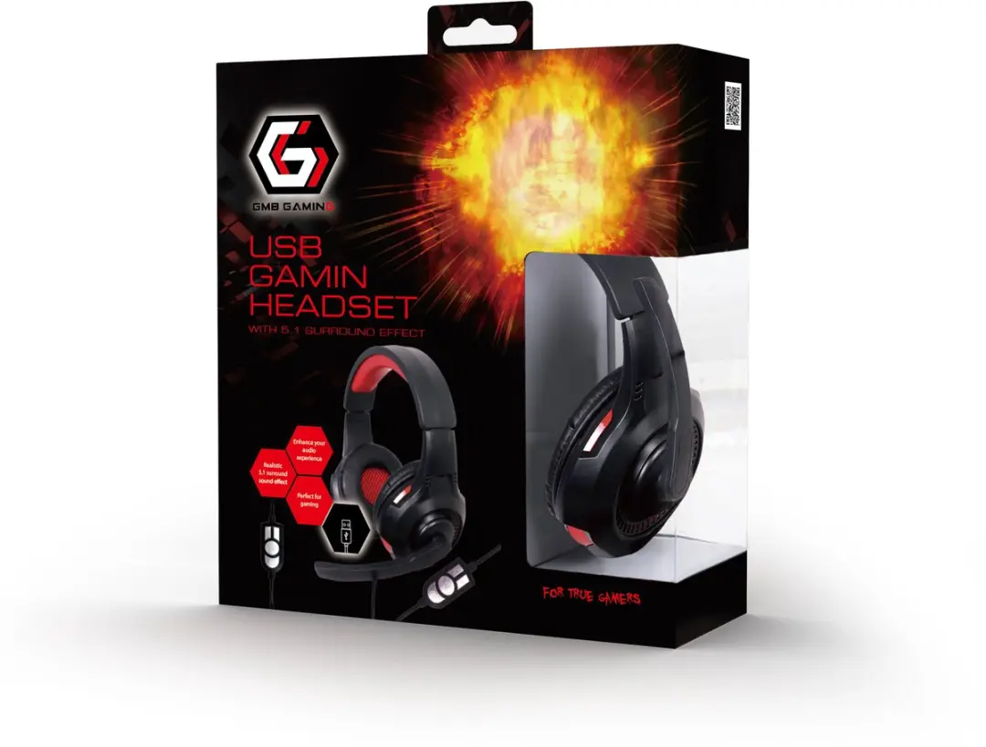 Gembird GHS-U-5.1-01 Gaming Headset 5.1 Surround - Zwart