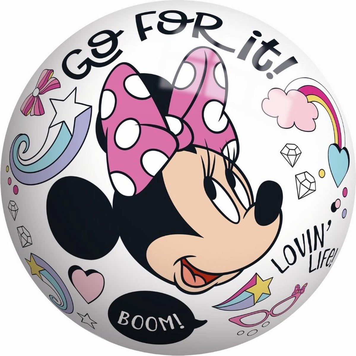 Bal - Voordeelverpakking - Minnie Mouse - 23 cm - 50 stuks