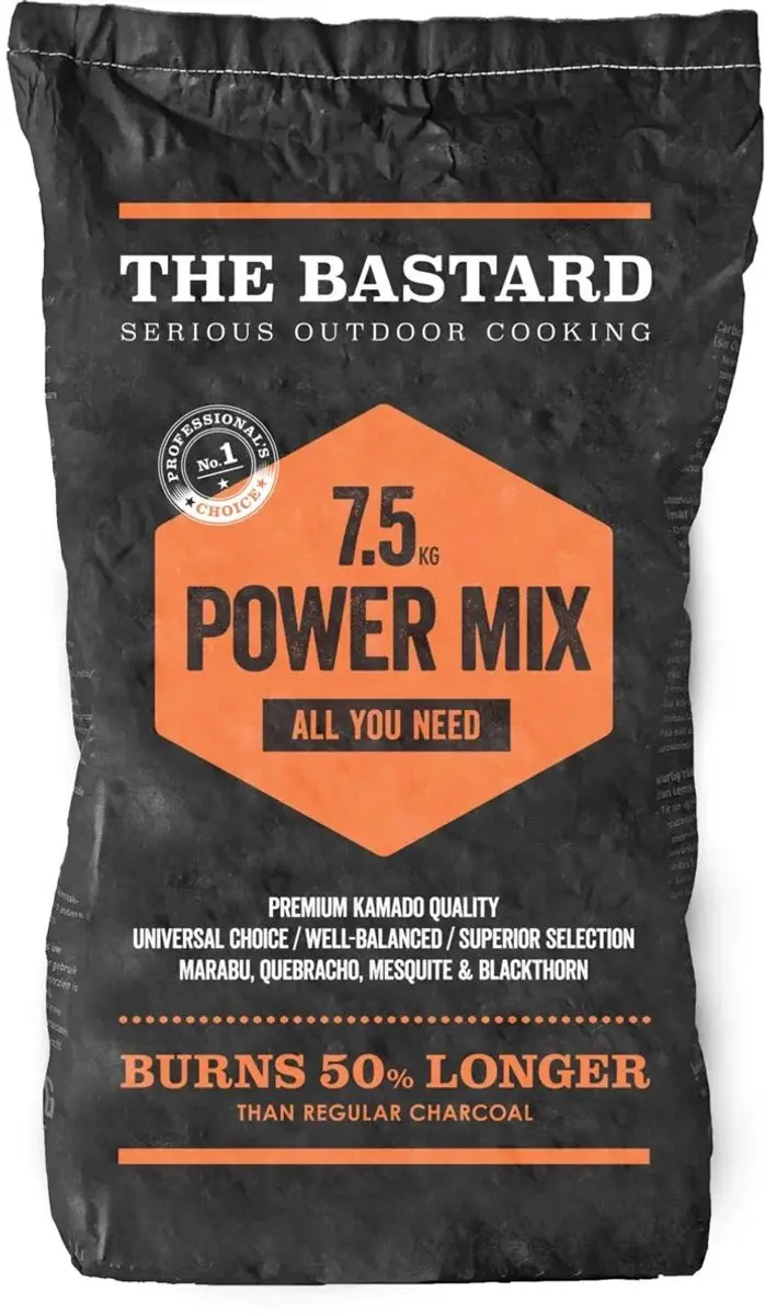 The Bastard Power Mix Houtskool 7,5 kg