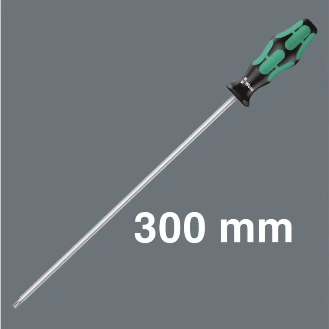 Wera TX30 Torx Schroevendraaier 300mm - Vasthoudfunctie - Groen/Zilver