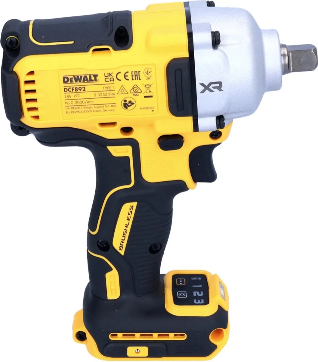 DeWalt DCF892E2 Slagmoersleutel 18V 812Nm - 2x Powerstack 1,7Ah + Lader - afbeelding 4 van 5