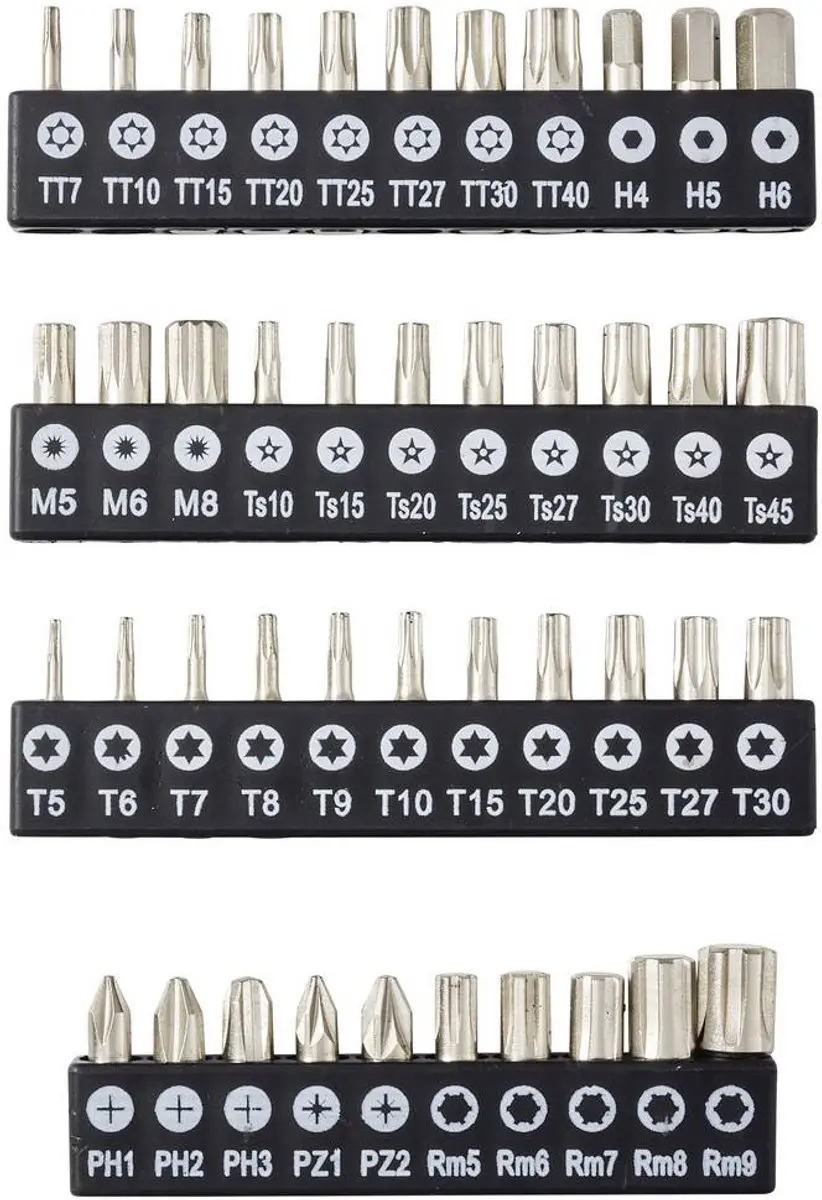 TOOLCRAFT TO-10674597 Bit- en Steeksleutelset 196-delig