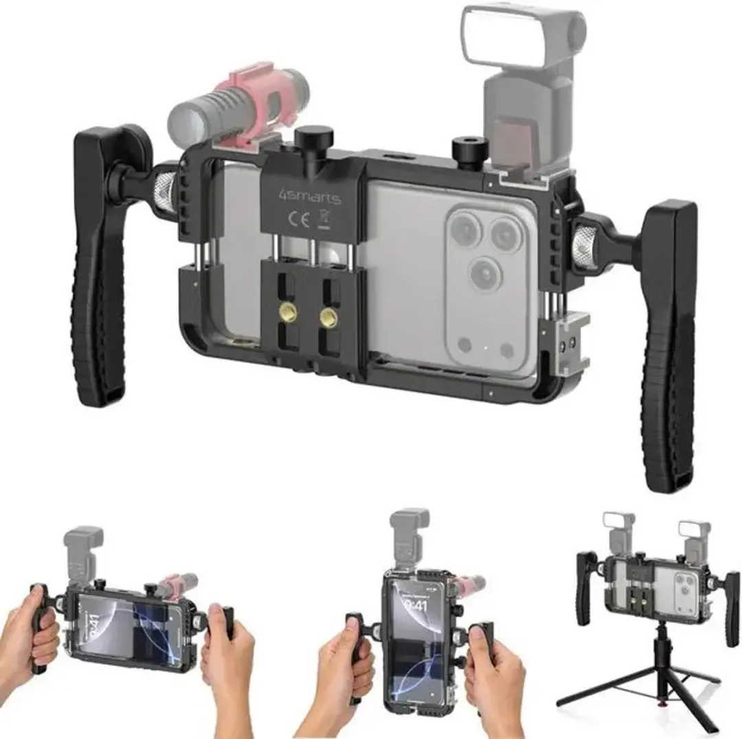 4Smarts Universele Smartphonehouder - Zwart