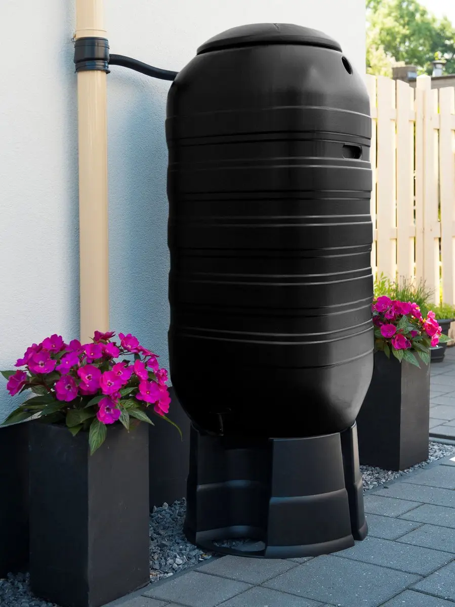 Nature Slimline Regenton 250L - 121x50x50cm Zwart