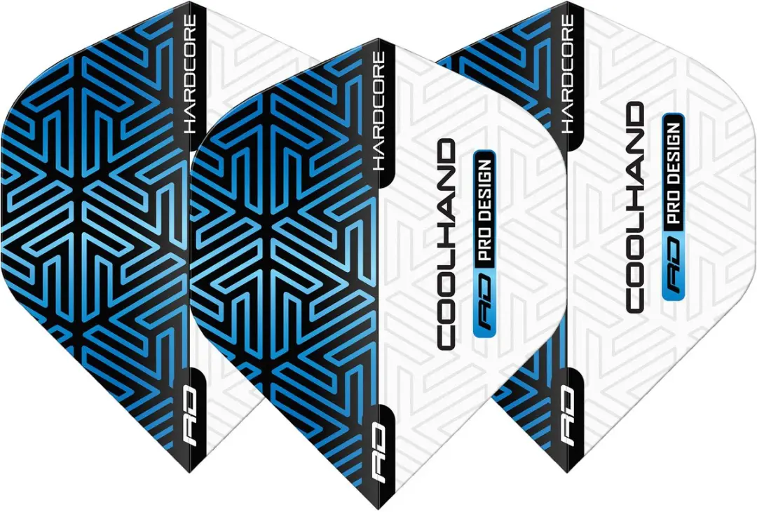 Red Dragon Luke Humphries Hardcore Blue White Dart Flights TF6981 - 3 Stuks