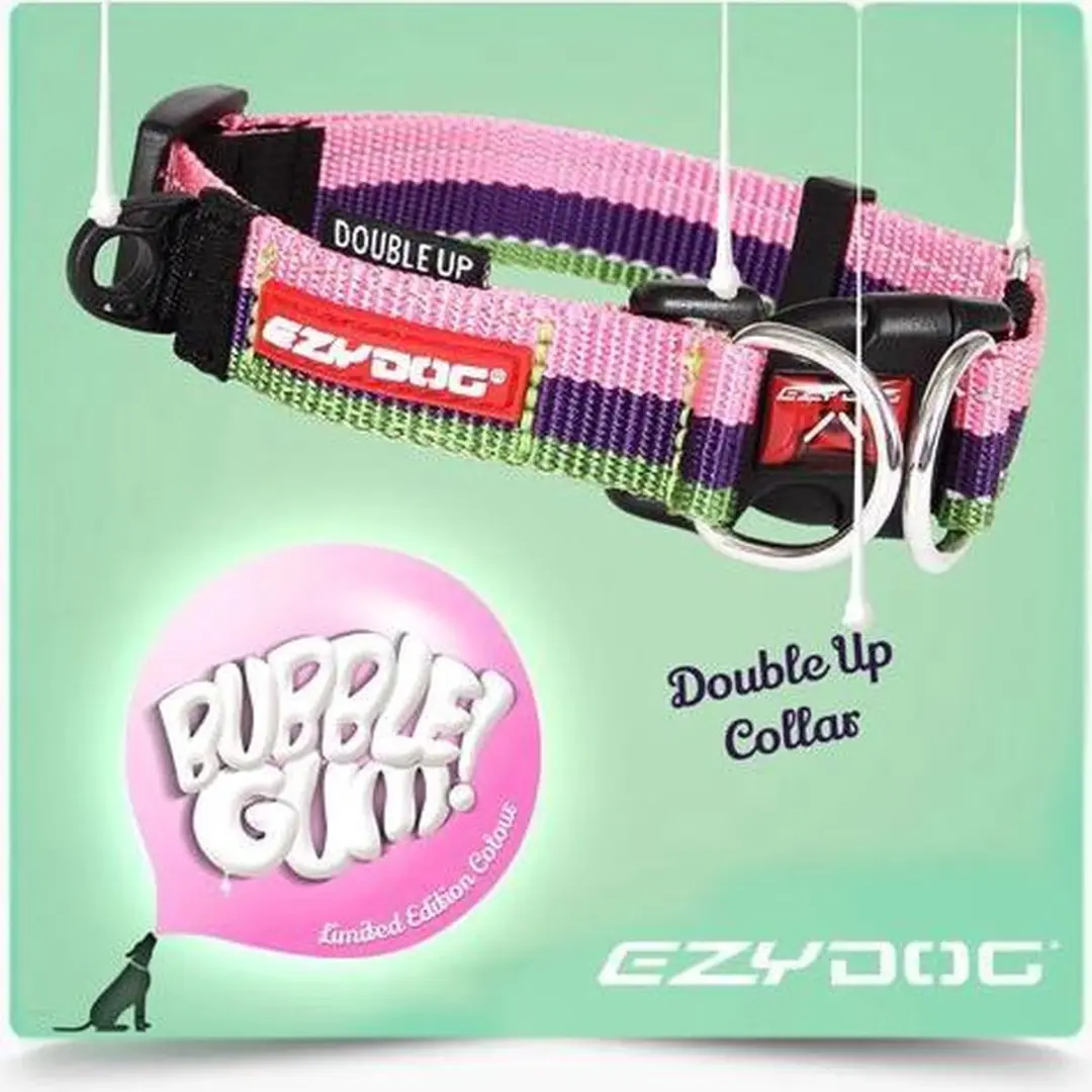 Ezydog Double Up Hondenhalsband Bubble Gum