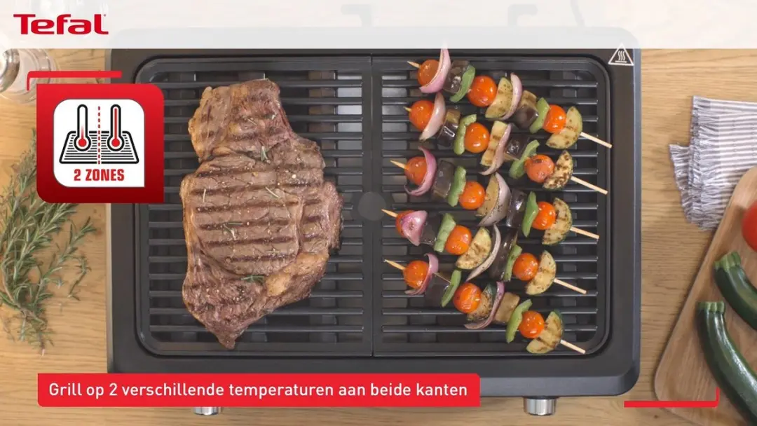 Tefal Smokeless Grill TG9008 - 6 Personen - Kleurenmix