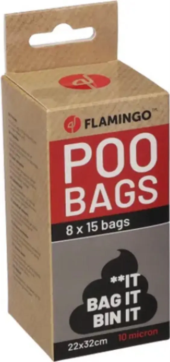 Flamingo Poepzakken Basic Babi 8x15 Stuks
