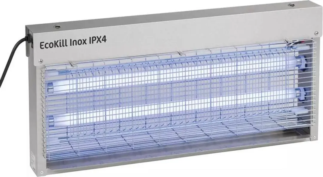 Kerbl EcoKill Inox Elektrische Vliegendoder 2x20W - IPX4 - Wit