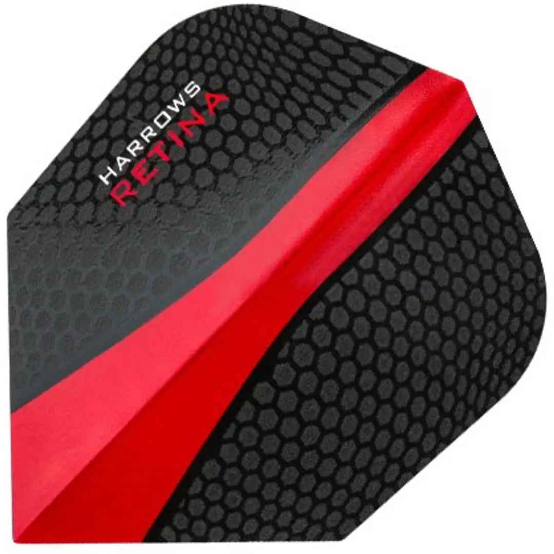Harrows Retina Red Dart Flights HF5500 - 3 Stuks