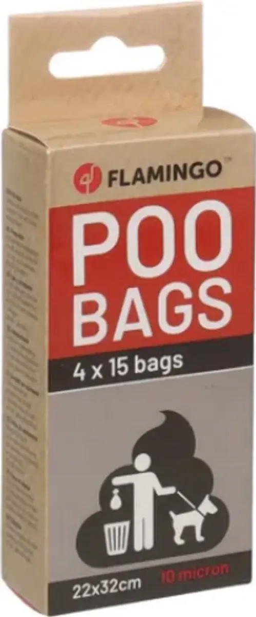 Flamingo Poepzakken Basic Dumpa 60 Stuks