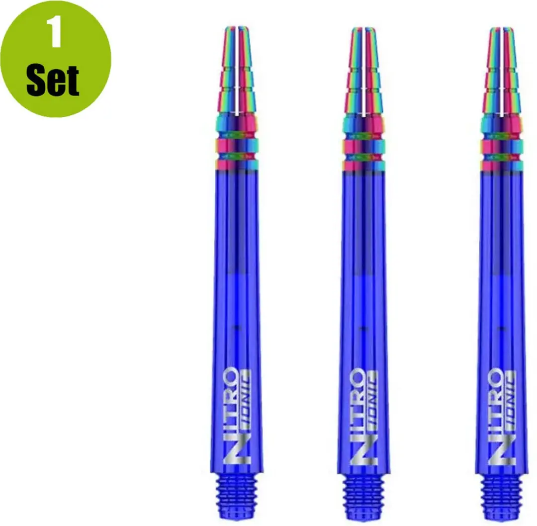 Red Dragon Nitrotech Ionic Blue Dart Shafts TC606 - 3 Stuks