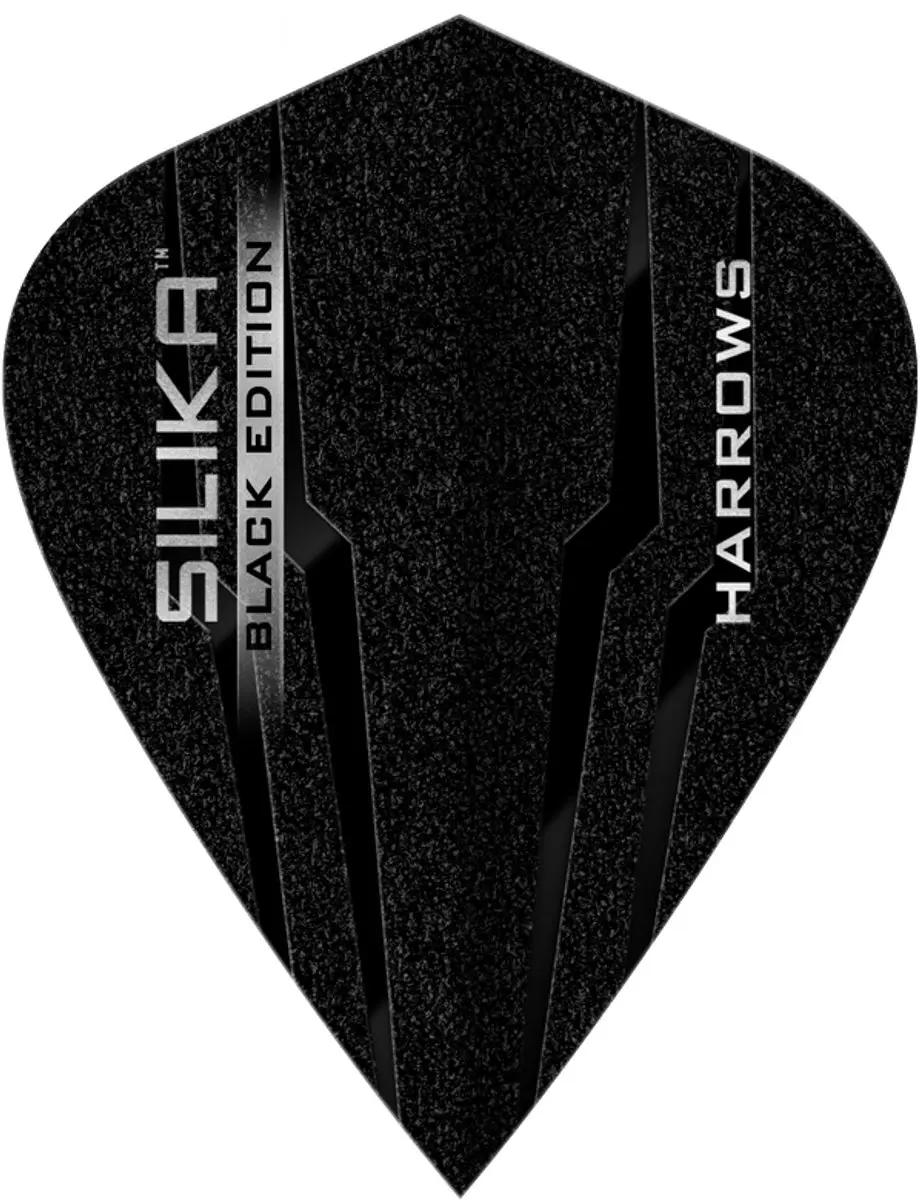 Harrows Silika Black Kite Tough Crystalline Coated Dart Flights HF5184