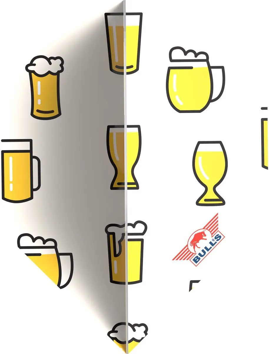 Bull's Beer Cartoons NO2 Dart Flights BU-51069