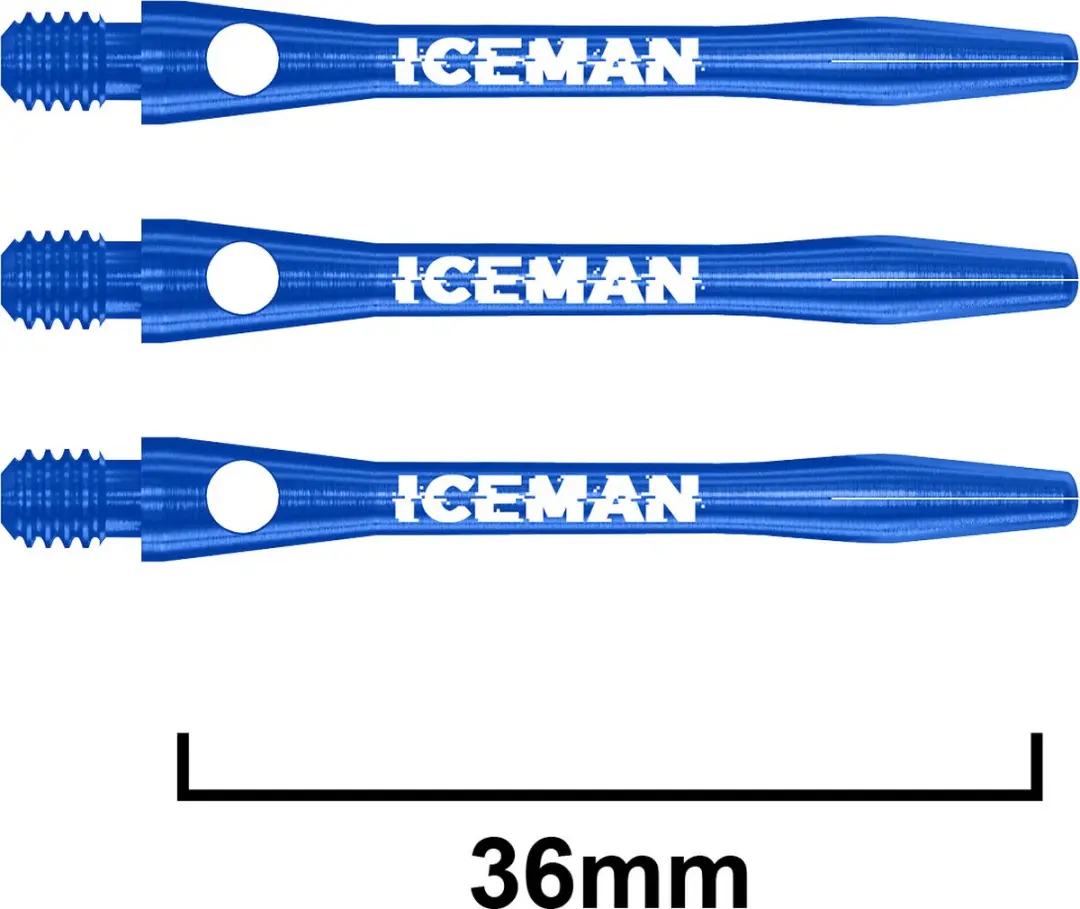 Red Dragon Gerwyn Price Blauwe Dart Shafts TC487 - 3 Stuks